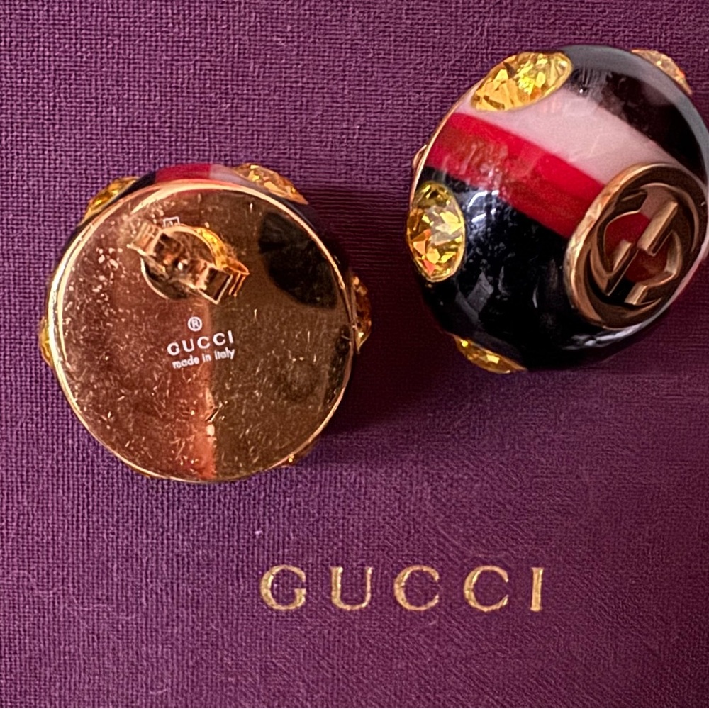 Gucci Vintage Resin Earrings - Picture 4 of 9